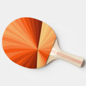 Modern Abstract Oranje Rood Vanilla Grafisch Fract Tafeltennisbatje (Zijkant)