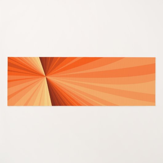 Modern Abstract Oranje Rood Vanilla Grafisch Fract Yogamat (Voorkant (horizontaal))