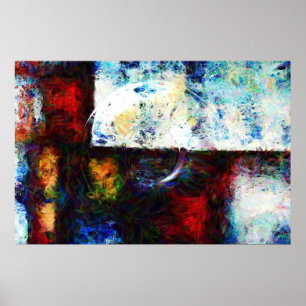 Modern Abstract origineel schilderend tekenafdrukk Poster