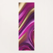 Modern Abstract-Paarse Roze en Goud- Yogamat (Achterkant)