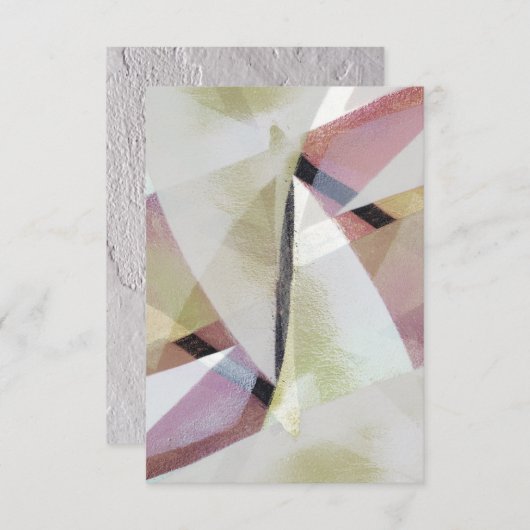 Modern Abstract Paint Blank Wenskaart (Voorkant / Achterkant)