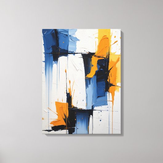 Modern Abstract Painting Canvas Print (Voorkant)