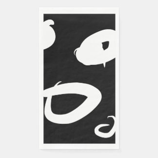 Modern abstract papieren servet