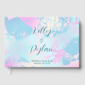 Modern Abstract Pastel Wedding Gastenboek (Voorkant)