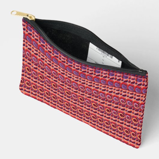 Modern abstract patroon 1188 - Rits Pouch Etui (Open)