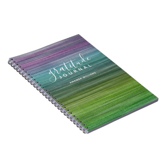 Modern Abstract Patroon Dankbaarheid Journaal en N Notitieboek (Rechterzijde)