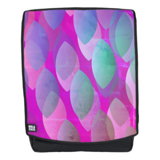 Modern Abstract Patroon | Magenta Paarse Roze Blau Rugtassen