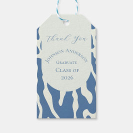 Modern abstract Pattern graduation thank you tag Cadeaulabel