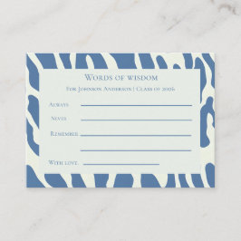 Modern abstract Pattern graduation words of wisdom Informatiekaartje