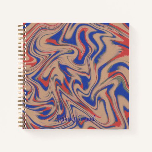 Modern Abstract Pattern Notebook Notitieboek (Voorkant)
