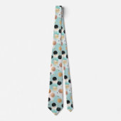 Modern Abstract penseelstreek & Polka Dot Pattern Stropdas (Voorkant)