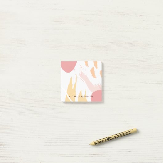 Modern Abstract Post-it® Notes (Op bureau)