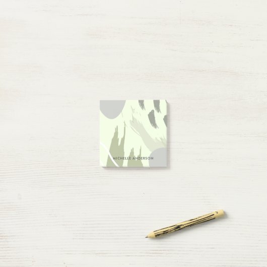 Modern Abstract Post-it® Notes (Op bureau)