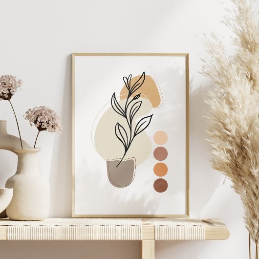 Modern Abstract Poster, eigentijds, elegant Boho Poster