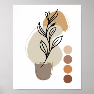 Modern Abstract Poster, eigentijds, elegant Boho Poster