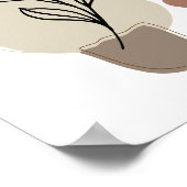 Modern Abstract Poster, eigentijds, elegant Boho Poster (Hoek)