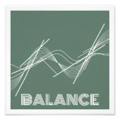 Modern Abstract Poster – Minimal Green Wall Art (Voorkant)