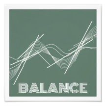 Modern Abstract Poster – Minimal Green Wall Art