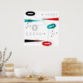 Modern Abstract Poster uit de middeleeuwen #40 (Keuken)