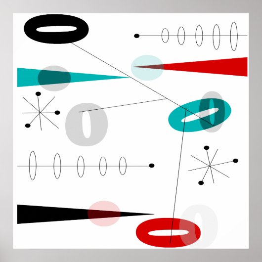 Modern Abstract Poster uit de middeleeuwen #40 (Voorkant)