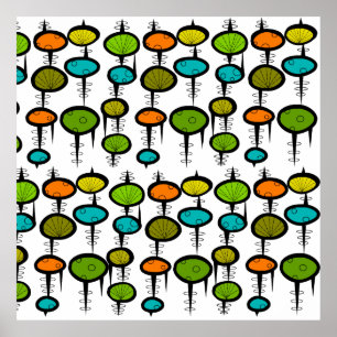 Modern Abstract Poster uit de middeleeuwen #44