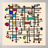 Modern Abstract Poster uit de middeleeuwen #49 (Voorkant)