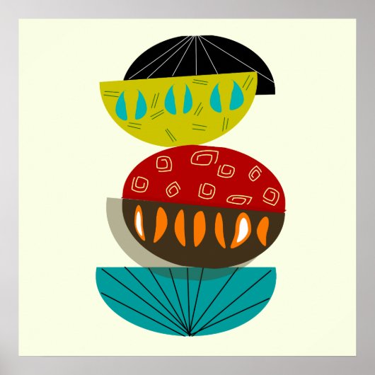 Modern Abstract Poster uit de middeleeuwen #56 (Voorkant)