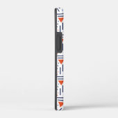 Modern Abstract Red and Blue Geometric Pattern Case-Mate iPhone Case (Achterkant / Rechts)