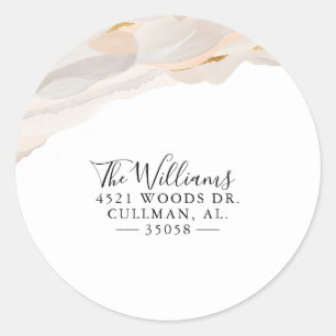 Modern Abstract Retour Adres Label Stempel