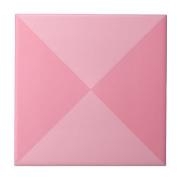Modern Abstract Roze Geometrisch Driehoekpatroon Tegeltje