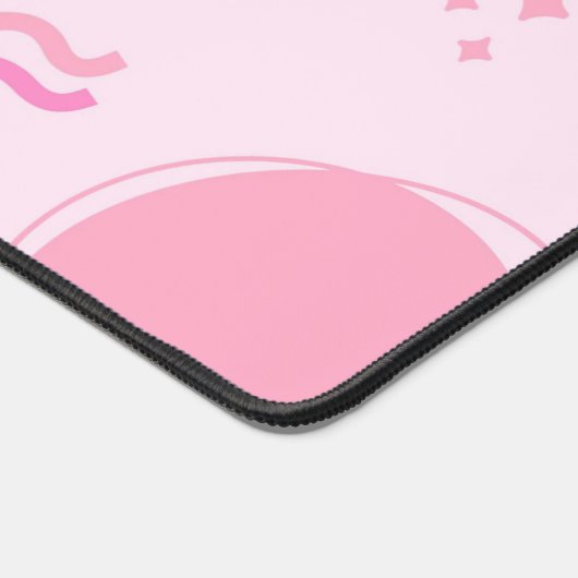 Modern Abstract Roze Minimalist Bureaumat (Hoek)