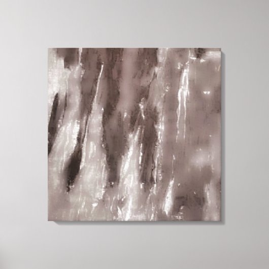 Modern Abstract Sepia en Wit Canvas Afdruk (Voorkant)