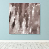 Modern Abstract Sepia en Wit Canvas Afdruk (Insitu (Houten vloer))