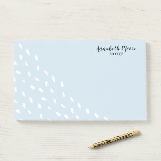 Modern Abstract Stippen geometrisch patroon Post-it® Notes (Op bureau)