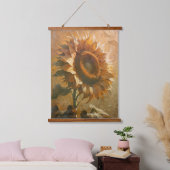 Modern Abstract Sunflower Art Hangend Wandkleed (Slaapkamer)