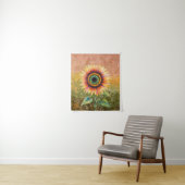 Modern Abstract Sunflower Art Wandkleed (In situ)