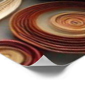 Modern Abstract Swirl Poster – Elegant Wall Art (Coin)
