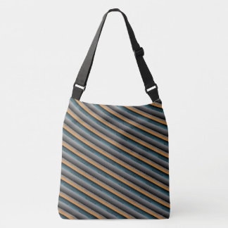 MODERN abstract tekenen in licht grijs zwart groen Crossbody Tas