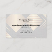 Modern Abstract tekstontwerp | Goud zwart Visitekaartje (Achterkant)