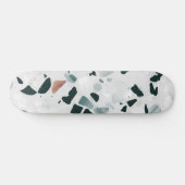 Modern Abstract Terrazzo Patroon Skateboard (Horizontaal)