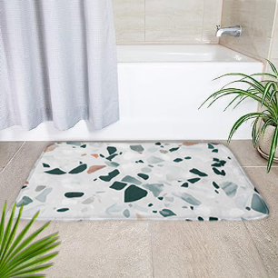 Modern Abstract Terrazzo Pattern Badmat