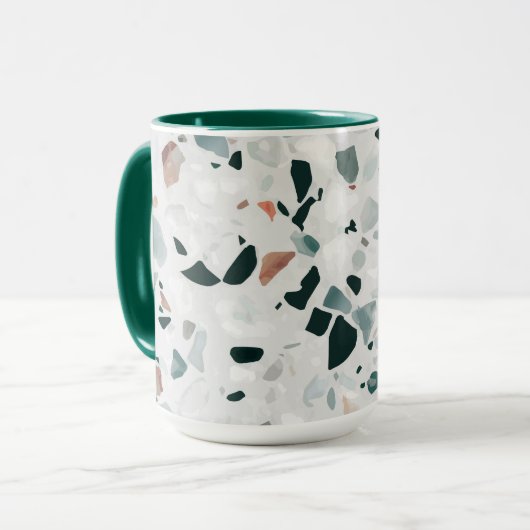 Modern Abstract Terrazzo Pattern Mok (Voorkant links)