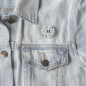 Modern Abstract Terrazzo Pattern Ronde Button 3,2 Cm (In situ)
