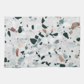 Modern Abstract Terrazzo Pattern Theedoek (Horizontaal)