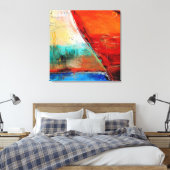 Modern Abstract textuurpatroon Canvas Afdruk (Insitu (Slaapkamer))