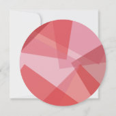 Modern Abstract Transparant Kleur Rood - Gelukkig Feestdagenkaart (Achterkant)