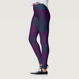 MODERN abstract trekken in diepblauw-paars-mozaïek Leggings