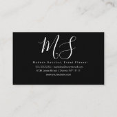 Modern Abstract, tropisch koraal Blauwgroen Visitekaartje (Achterkant)