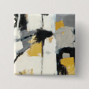 Modern Abstract Vierkante Button 5,1 Cm