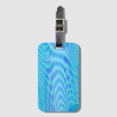 Modern Abstract water Summer Psychedelic Trippy Bagagelabel (Voorkant (verticaal))